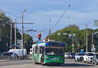 На Московской площади произошла поломка троллейбуса